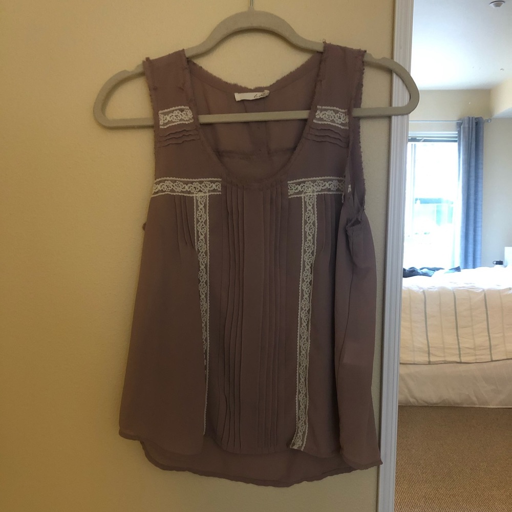 Lush chiffon tank top